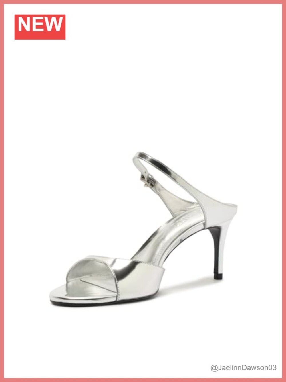 Schutz Lyra Mid Metallic Leather Strappy Mule Heeled Sandals
